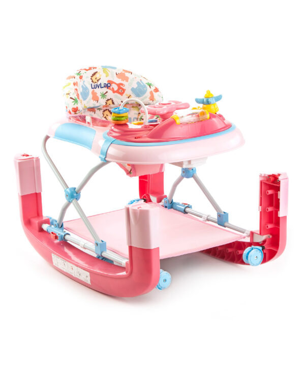 LuvLap Grand Baby Walker Cum Rocker (18298) - Pink-14657