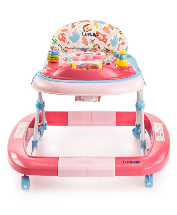 LuvLap Grand Baby Walker Cum Rocker (18298) - Pink-14662