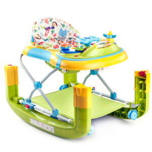 LuvLap Grand Baby Walker With Adjustable Height & Rocker (18296) - Green-14682