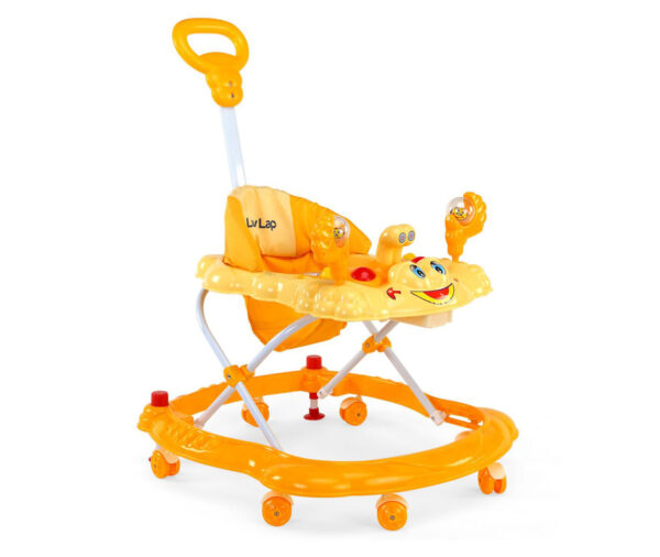 LuvLap Sunshine Musical Baby Walker (18128) - Yellow-0