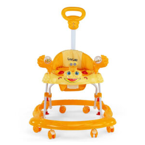 LuvLap Sunshine Musical Baby Walker (18128) - Yellow-14732