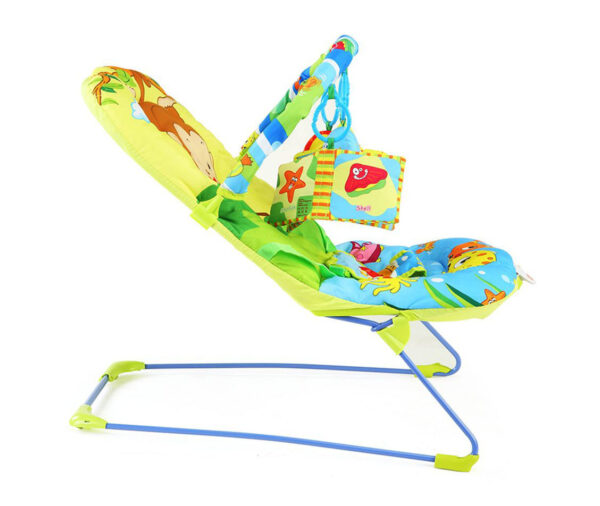 LuvLap Baby Bouncer Fish Print (18168) - Multi Colour-14763