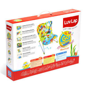 LuvLap Baby Bouncer Fish Print (18168) - Multi Colour-14760