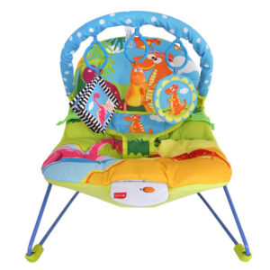 LuvLap Baby Bouncer Little Dino Print (18167) - Multi Colour-14777