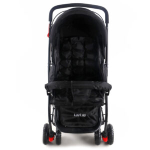 LuvLap Starshine Baby Stroller cum Pram (18305) - Black-14828