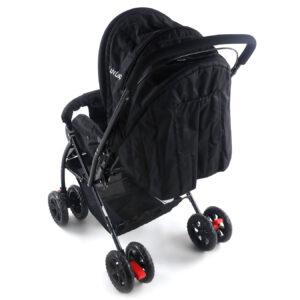 LuvLap Starshine Baby Stroller cum Pram (18305) - Black-14826