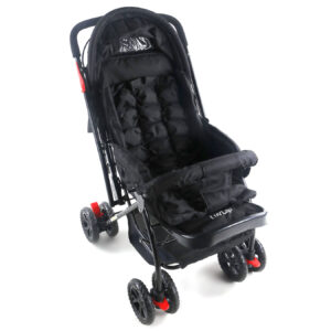 LuvLap Starshine Baby Stroller cum Pram (18305) - Black-14824