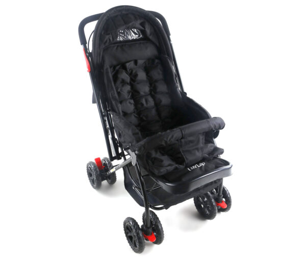 LuvLap Starshine Baby Stroller cum Pram (18305) - Black-14824