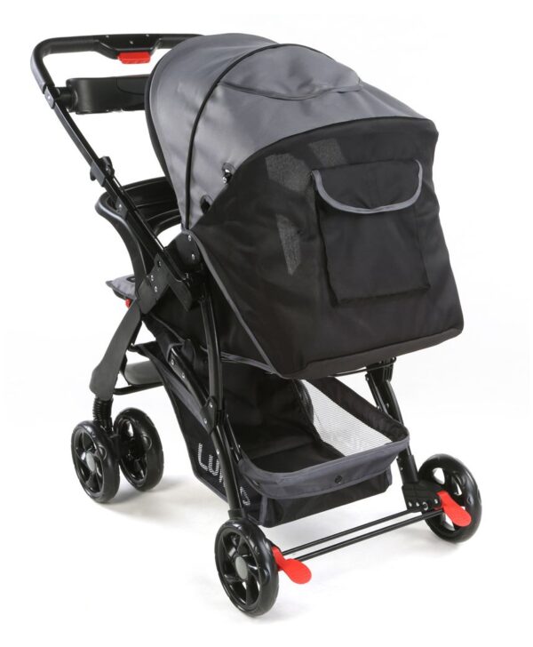 LuvLap Sports Stroller - Grey & Black-14929