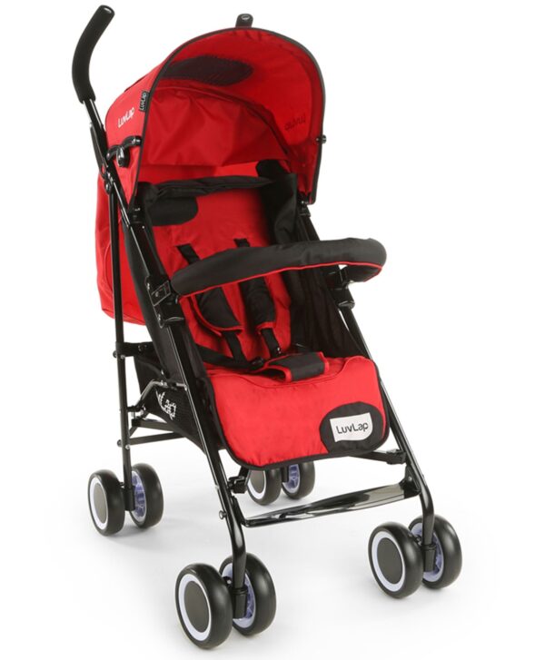 LuvLap City Baby Stroller Buggy (18280) - Red-0