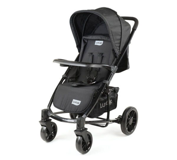 LuvLap Elite Baby Pram Stroller 18350 - Black-0