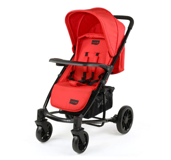 LuvLap Elite Baby Pram Stroller 18352 - Red-0