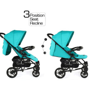 LuvLap Elite Baby Pram Stroller 18354 - Sea Green-15025