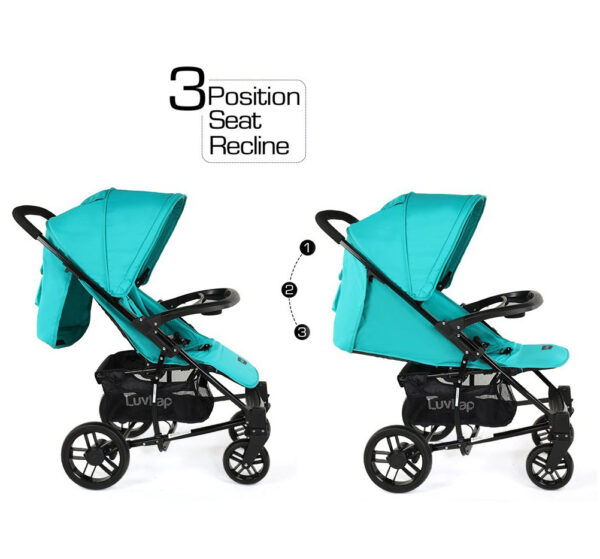 LuvLap Elite Baby Pram Stroller 18354 - Sea Green-15025