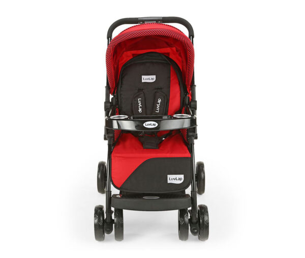 LuvLap Galaxy Baby Stroller (18258) - Red & Black-15043