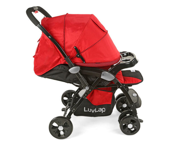 LuvLap Galaxy Baby Stroller (18258) - Red & Black-15044