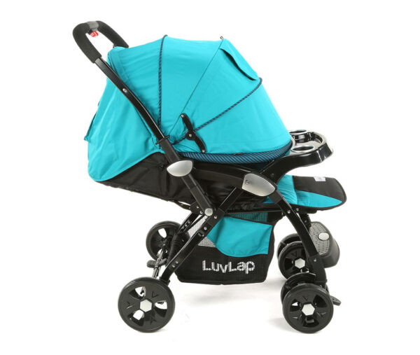 LuvLap Galaxy Baby Stroller (18260) - Aqua & Black-15058