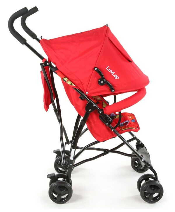 LuvLap Tutti Frutti Baby Stroller Buggy 18273 - Red-15124