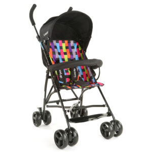 LuvLap Tutti Frutti Baby Stroller Buggy (18276) - Black-0