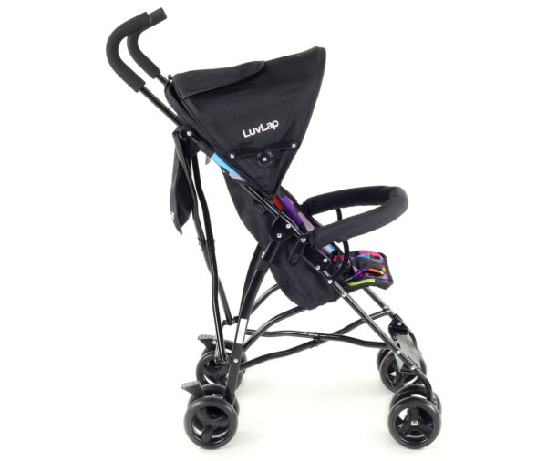 LuvLap Tutti Frutti Baby Stroller Buggy (18276) - Black-15137