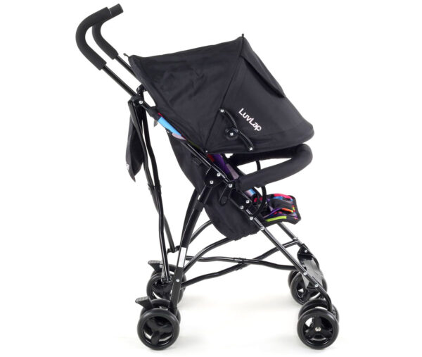 LuvLap Tutti Frutti Baby Stroller Buggy (18276) - Black-15135