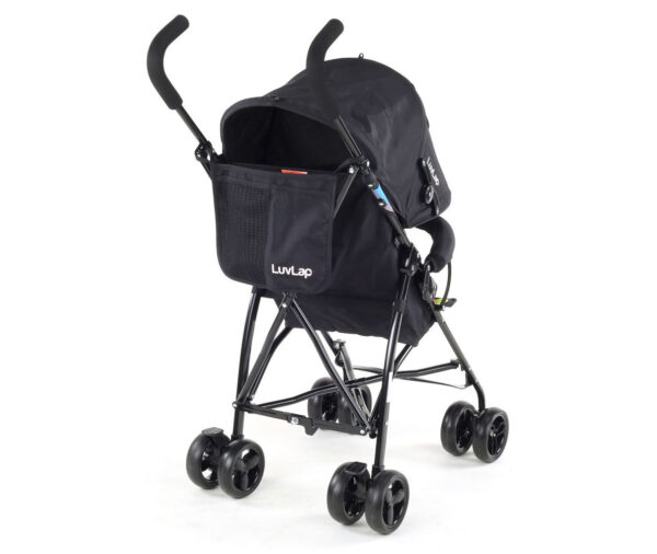 LuvLap Tutti Frutti Baby Stroller Buggy (18276) - Black-15133