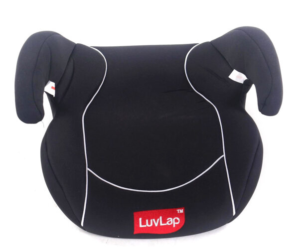 LuvLap Baby Backless Booster Car Seat - Black-15175