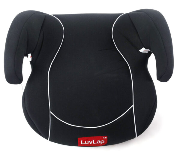 LuvLap Baby Backless Booster Car Seat - Black-15174