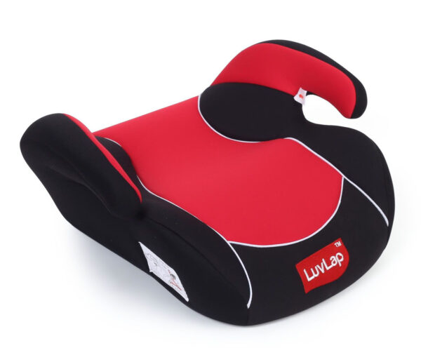 LuvLap Backless Booster Baby Car Seat - Red-0
