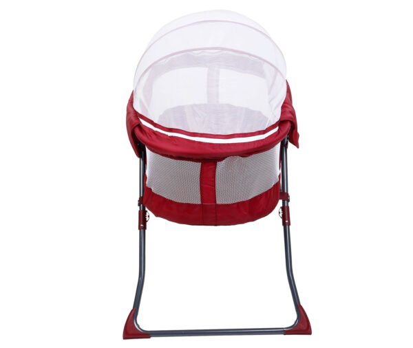 LuvLap Starshine Bassinet With Mosquito Net - Red-15228