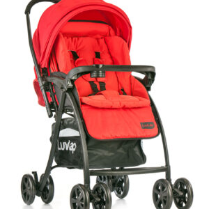 LuvLap Grand Baby Stroller (18318) - Red-0