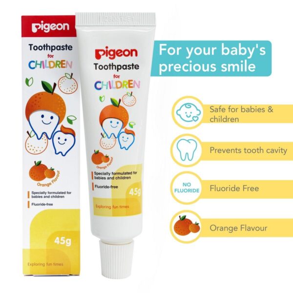 Pigeon Children Toothpaste (Orange) 45g-0