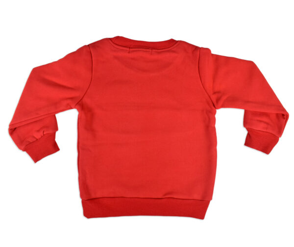 Smiley Print Full Sleeve Infant Sweat Shirt - Red-15551