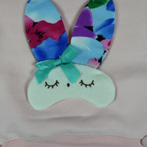 Rabbit Applique Sweat Shirt - Pink-15641