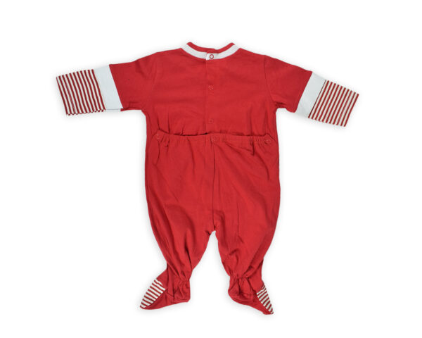 Chicco Full Sleeve Footed Romper - Red-15988