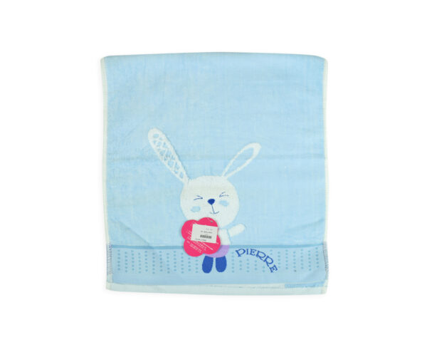 Baby Hand Towel (Rabbit Print) - Sky Blue-0