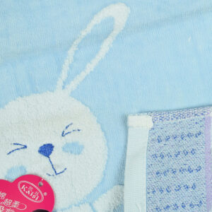 Baby Hand Towel (Rabbit Print) - Sky Blue-15825