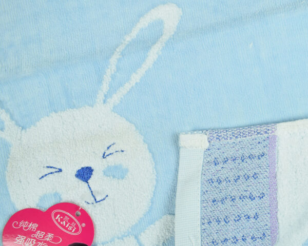 Baby Hand Towel (Rabbit Print) - Sky Blue-15825