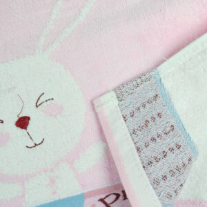 Baby Hand Towel (Rabbit Print) - Pink-15830