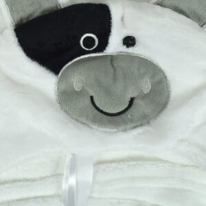 Very Soft Baby Hooded Blanket (Dog) - White-15863