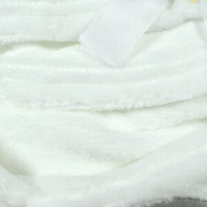 Very Soft Baby Hooded Blanket (Dog) - White-15864