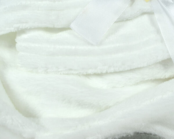 Very Soft Baby Hooded Blanket (Dog) - White-15864