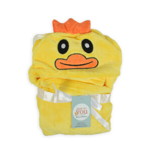 Very Soft Baby Hooded Blanket (Duck) - Yellow-0