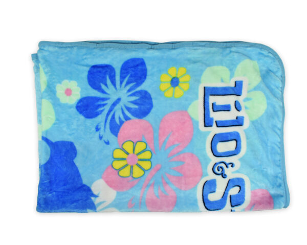 Very Soft Baby Blanket (Multi Print) - Sky Blue-15903