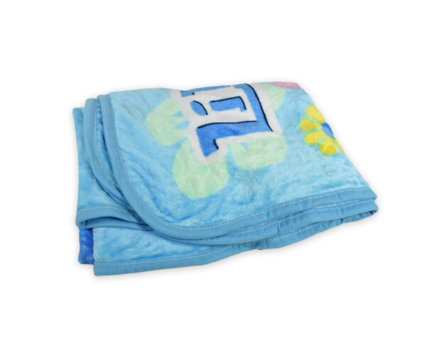 Very Soft Baby Blanket (Multi Print) - Sky Blue-0