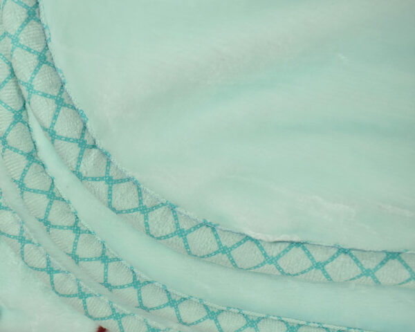 Very Soft Baby Blanket (Sweet Sea Print) - Aqua-15945