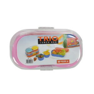 Lion Star BPA Free Trio Lunch Box - Pink-15788