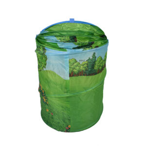 Multi Purposable Foldable Toy Bin - Green/Blue-15758