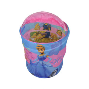 Multi Purposable Foldable Toy Bin (Princess) L - Pink-15785
