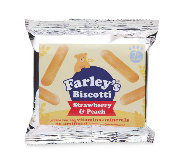 Farley's Strawberry & Peach Biscotti (7M+) - 60gm-15949